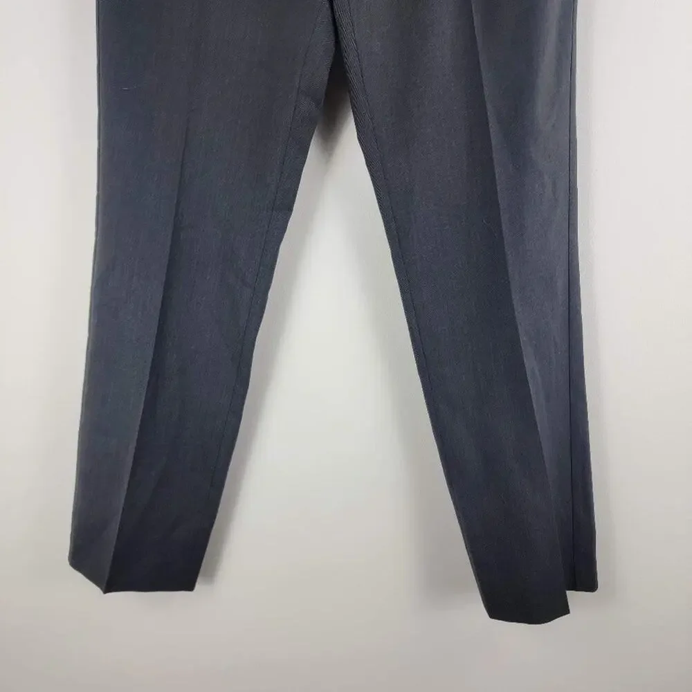 Hugo Boss Snap1 Virgin Wool Blend Straight Leg Gray Size 34R